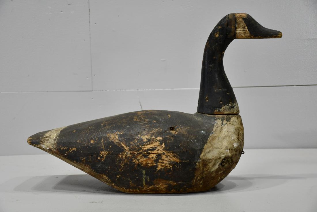 Carved Wood Goose Decoy 16"H,   23"  x   9" (1 of 6)