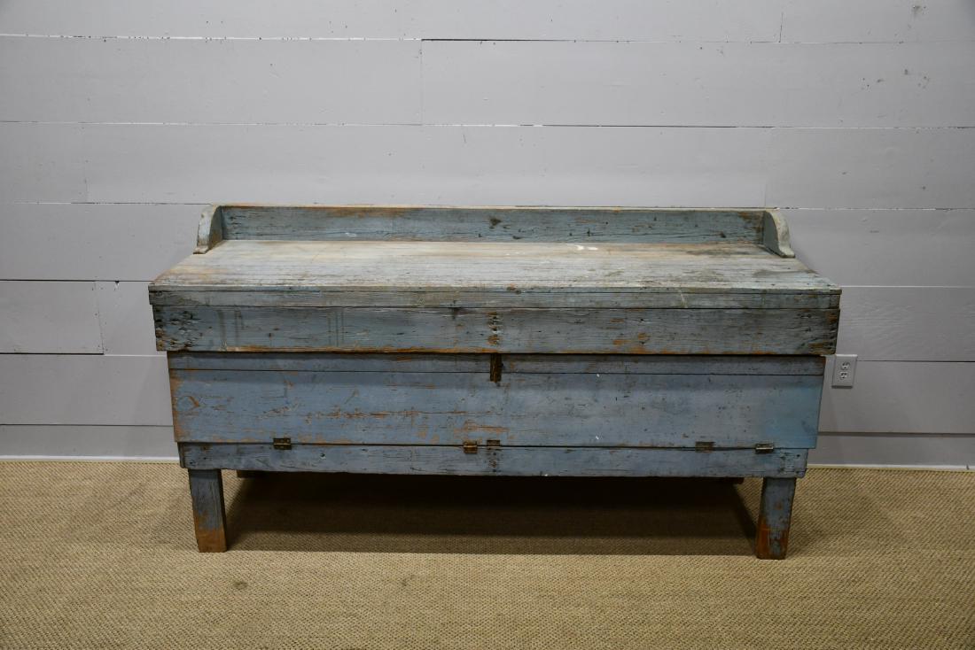 Painted Country Store Work Table 40"H,   78"  x   28" (1 of 5)