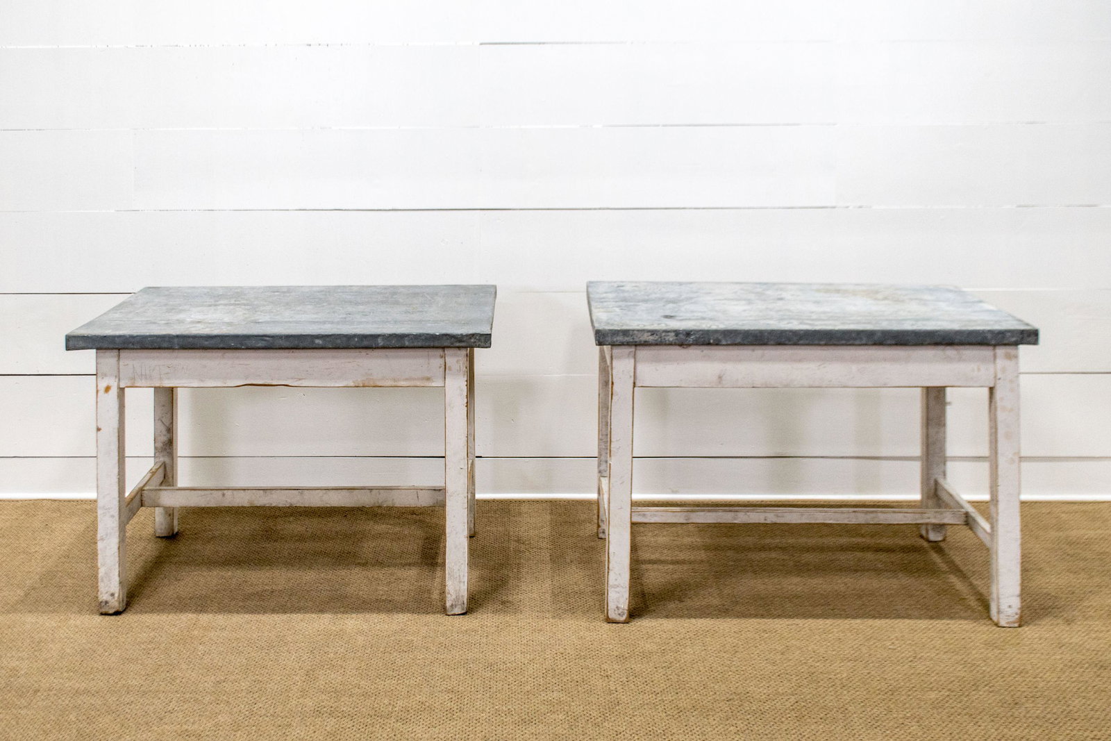 Work Table w/ Galvanized Top X-2 31 1/2"H,: Work Table w/ Galvanized Top X-2 31 1/2"H, 45 1/2" x 29 1/2" / 32"H, 46" x 29 1/2"