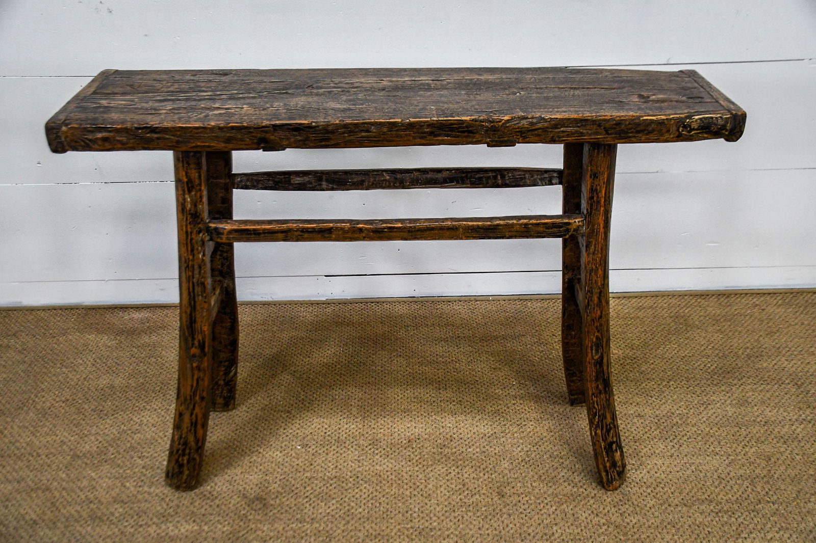 Vintage Console Server Table 31"H, 46" x 13 1/2": Vintage Console Server Table 31"H, 46" x 13 1/2"
