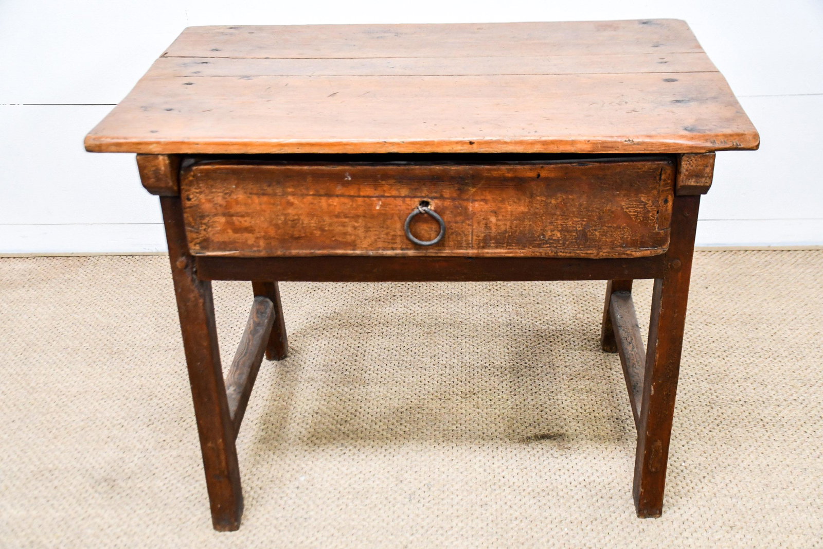 19th C. French Work Table w/ Drawer 26"H, 33 1/2" x: 19th C. French Work Table w/ Drawer 26"H, 33 1/2" x 22 1/2"