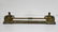 French Fireplace Fender w/ Dog Finials 11"H, 47" x