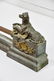 French Fireplace Fender w/ Dog Finials 11"H, 47" x - 3