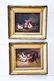 2pc. Lot of 19th C. French Paintings - Chickens oil on