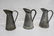 3pc. Lot of French Galvanized Pitchers - 2