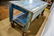 Painted Industrial Work Table w/Drawers, Casters 40 - 3