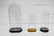 3pc. Lot of 19th C. Glass Domes w/ Bases 27"H /
