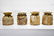 4pc. Lot of Turned Wood Pots 15"H / 15"H / 16