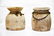 4pc. Lot of Turned Wood Pots 15"H / 15"H / 16 - 2