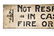 "Not Responsible" Sign - wood 12" x 48" - 2