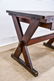 Early Industrial Sawbuck Work Table w/Drawers 31"H, - 2