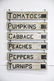 Group of Produce Signs - wood / double sided 24 1/2" x