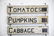 Group of Produce Signs - wood / double sided 24 1/2" x - 3