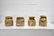 4pc. Lot of Turned Wood Pots 16 1/2"H, 12" diam. /