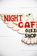 Night Hawks Cafe Sign - wood 24" x 48" - 2