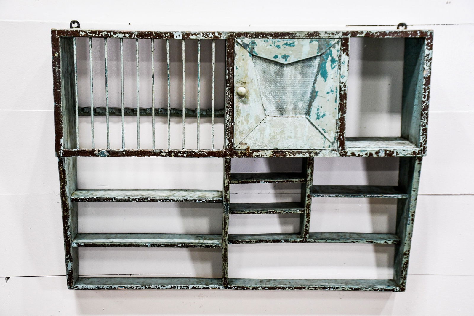 Painted Hanging Kitchen Rack 34"H,   45"  x   10 1/2" (1 of 4)