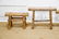 4pc. Lot of Rustic Mortised Stools largest - 19"H, - 3