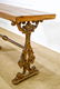 French Iron Garden Table w/ Wood Top 30"H, 46" x - 3