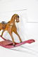 Child's Painted Rocking Horse 32 1/2"H, 64" x 13 - 2