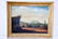 French Oil on Board Painting - Farm Scene 27" x 34