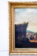 French Oil on Board Painting - Farm Scene 27" x 34 - 2
