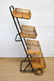 French Store Display Rack w/ Baskets marked Paris 57"H,