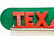 Texaco Sign - Porcelain on Wood Frame 33"H, 153 1/2" - 2