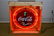 Neon Coca - Cola Sign in Crate - works 24" diam. - 2