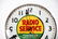 Sylvania Radio Tubes Advertising Clock - works 15" - 3