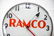 Ramco Piston Rings Advertising Clock - works 15" diam. - 3
