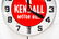 Kendall Motor Oils Advertising Clock - works 15" diam. - 2
