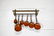 French Pot Rack w/ Copper Pots rack - 7 1/2"H, 26