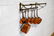 French Pot Rack w/ Copper Pots rack - 7 1/2"H, 26 - 3