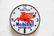 Mobiloil Pegasus Advertising Clock - works 15" diam.