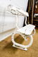 Painted Wood and Metal Park Bench 33 1/2"H, 62" x - 2