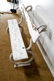 Painted Wood and Metal Park Bench 33 1/2"H, 62" x - 3