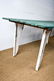 French Industrial Painted Table metal legs / wood top - 3