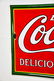 Coca-Cola Delicious and Refreshing Sign-porcelain 48" - 2