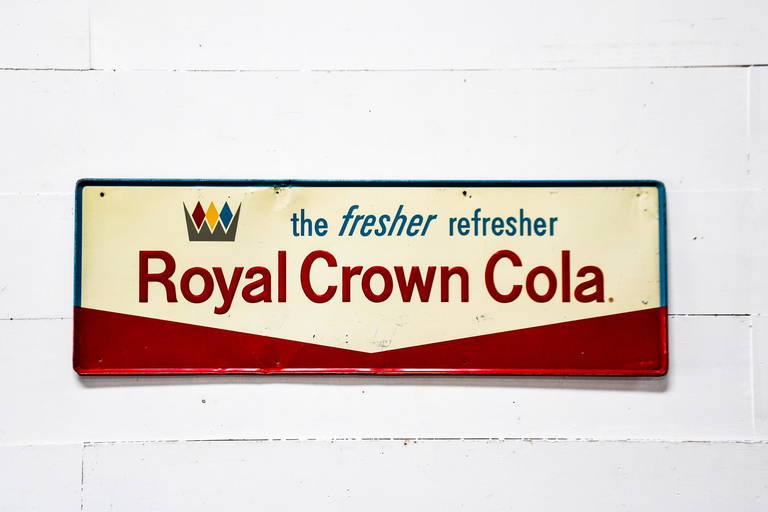 Royal Crown Cola Sign Metal 18" X 54"
