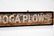 Chattanooga Plows Sign - wood / double sided 13" x - 3