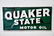 Quaker State Motor Oil Sign - metal 34" x 69