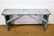Pa. Blue Painted Bench 18"H, 43 1/2" x 12" - 5