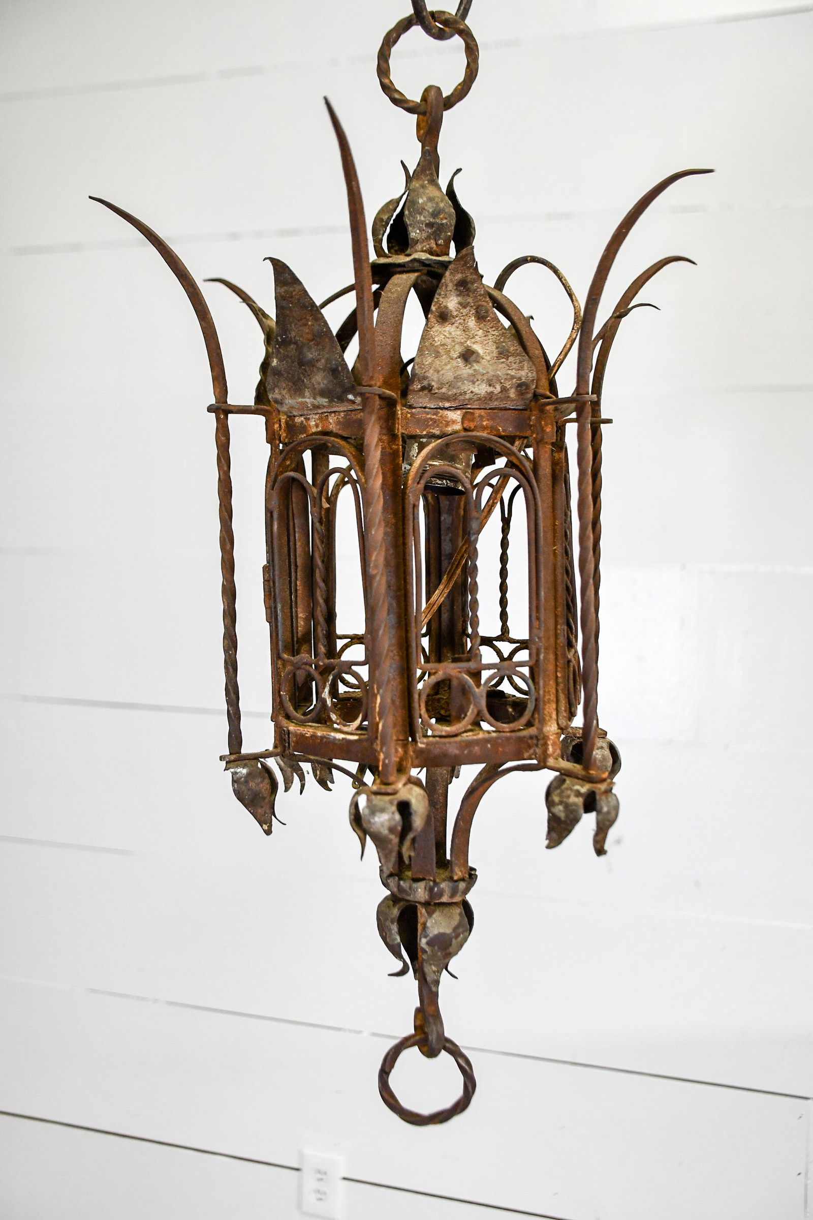 Gothic Metal Lantern 21"H,   12 1/2"  x   12 1/2" (1 of 3)