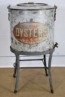 Rare Oysters Store Display 34"H, 20" diam.: Rare Oysters Store Display 34"H, 20" diam.