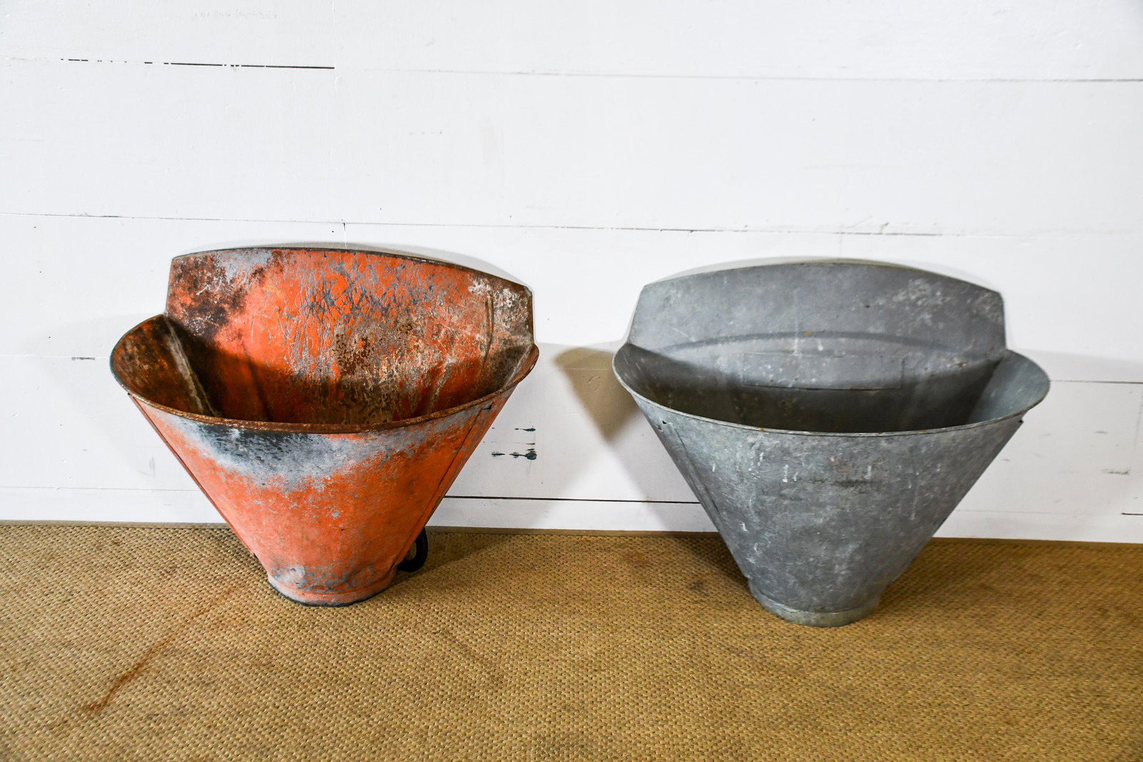 2pc. Lot of French Metal Grape Hods 24"H, 30 1/2" x: 2pc. Lot of French Metal Grape Hods 24"H, 30 1/2" x 21" ea.