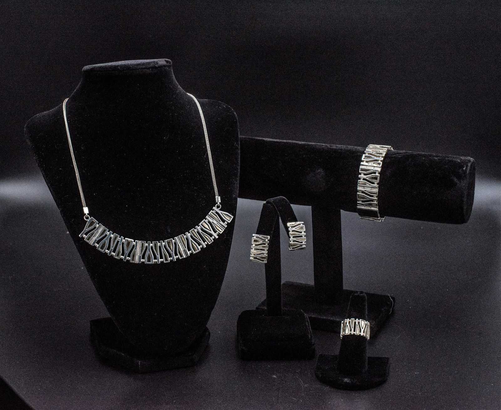 Sterling Silver and 18K Gold Set necklace  /  bracelet (1 of 5)