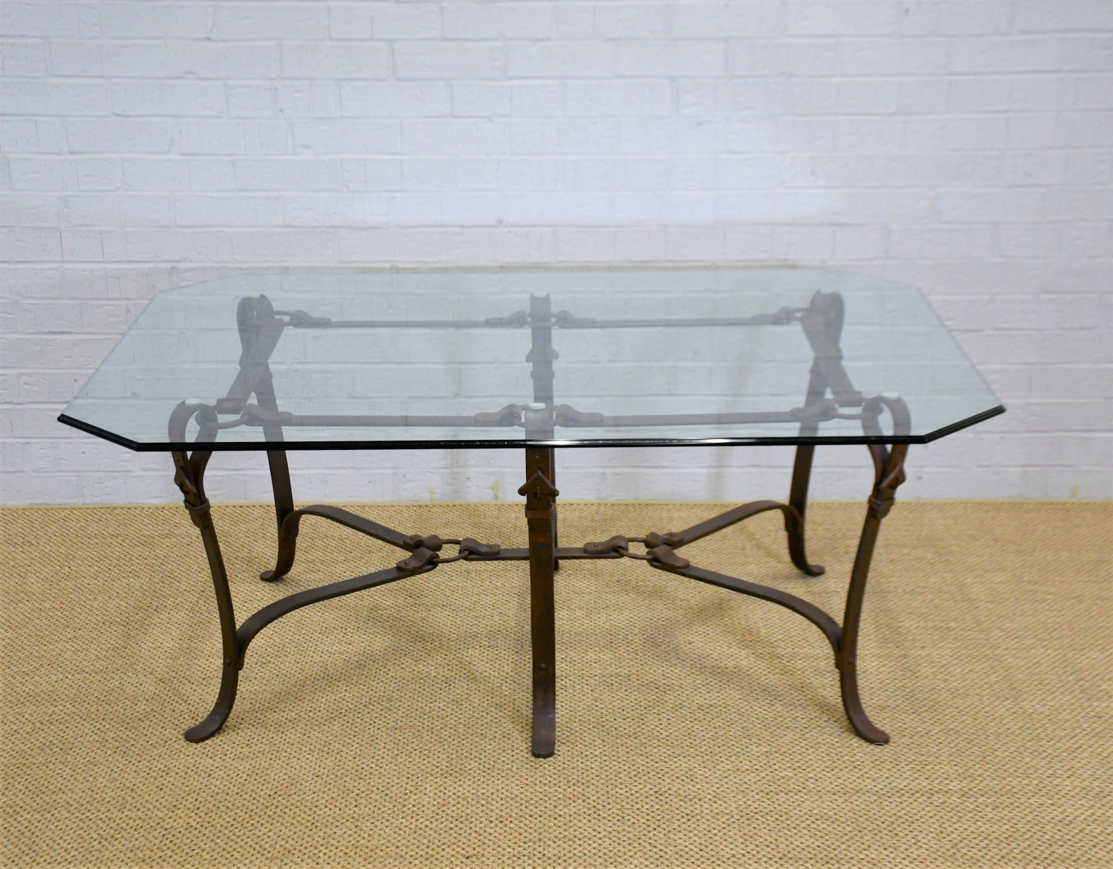 Horse bit Motif Coffee Table in the manner of Hermes (1 of 6)