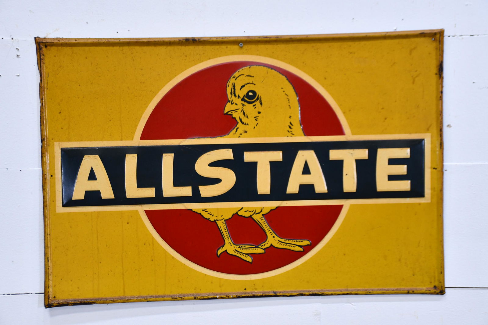 Allstate Chicken Feed Sign   -   metal 24"  x   36" (1 of 3)