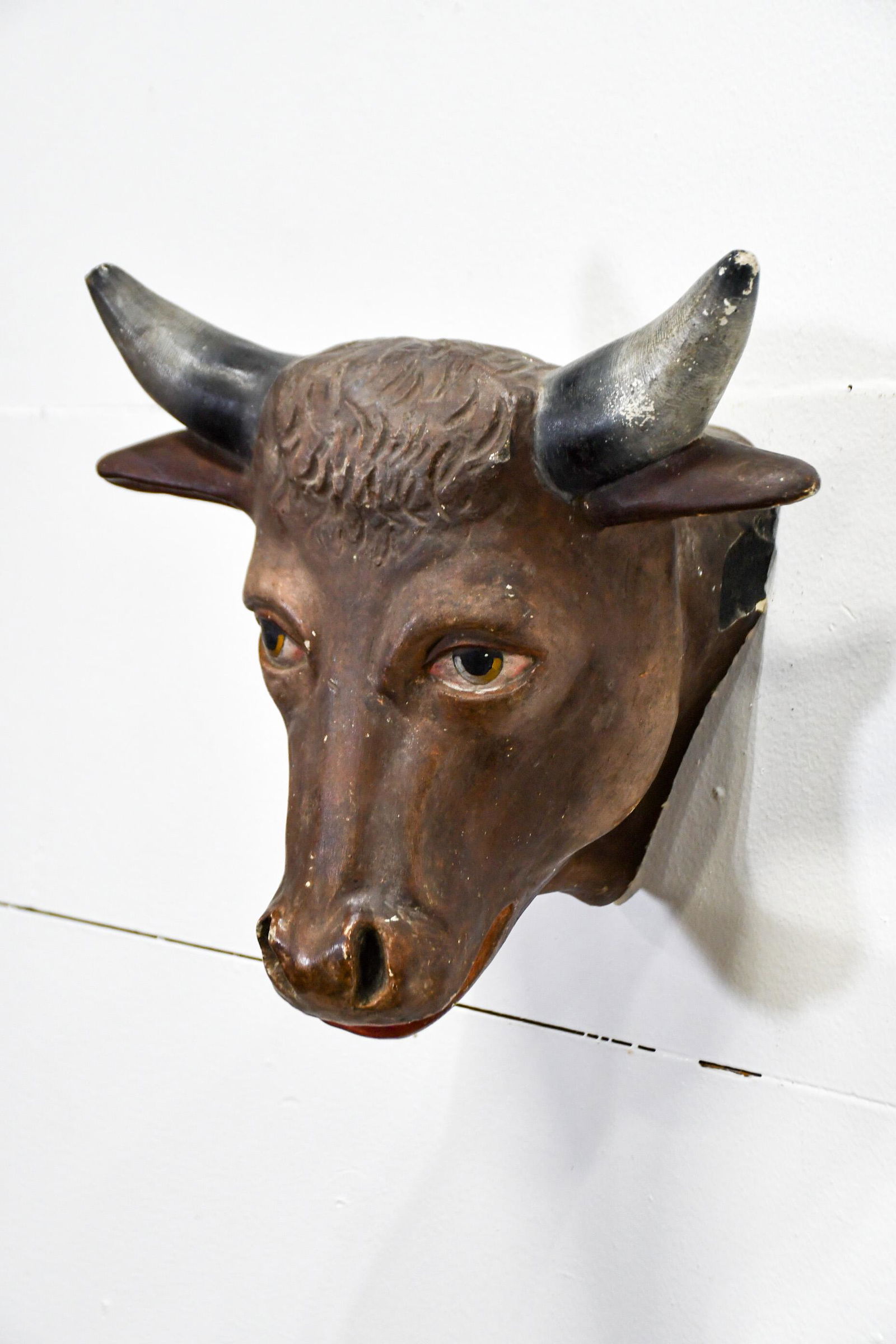French Meat Market Terra Cotta Cow Head 12 1/2"H,   12 (1 of 4)