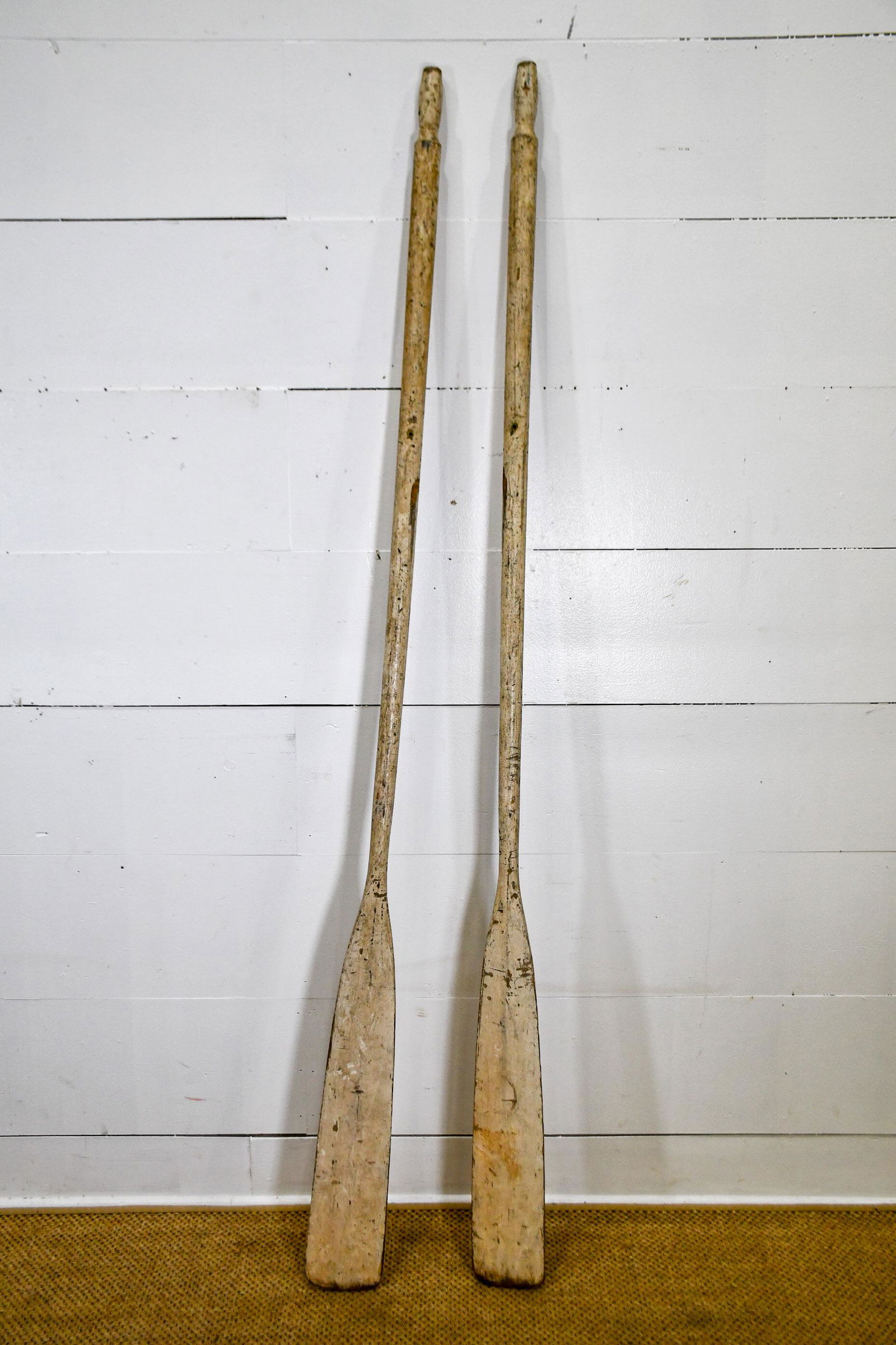 Pair of Painted Boat Oars 84"L (1 of 4)
